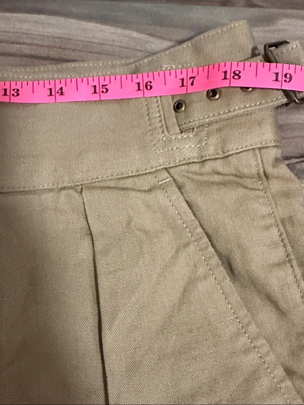 Banana Republic Heritage Linen Explorer Cargo Pant Khaki Women’s Sz. 16 NWT